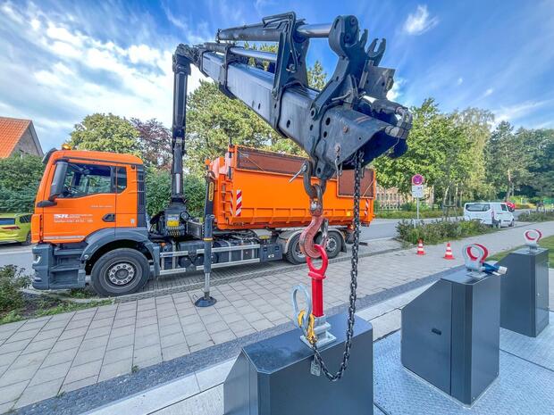 Abfallbehälter und Entleerung